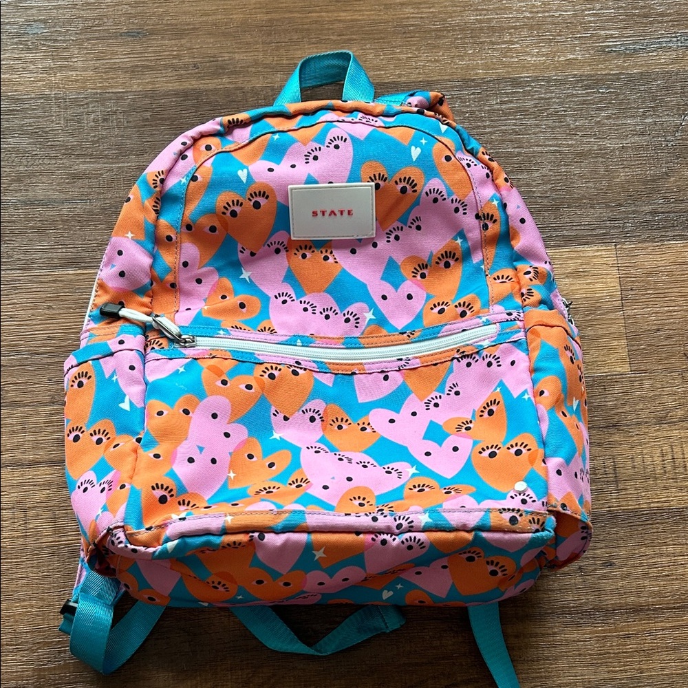 STATE Kids' Vibrant Pink and Orange Backpack